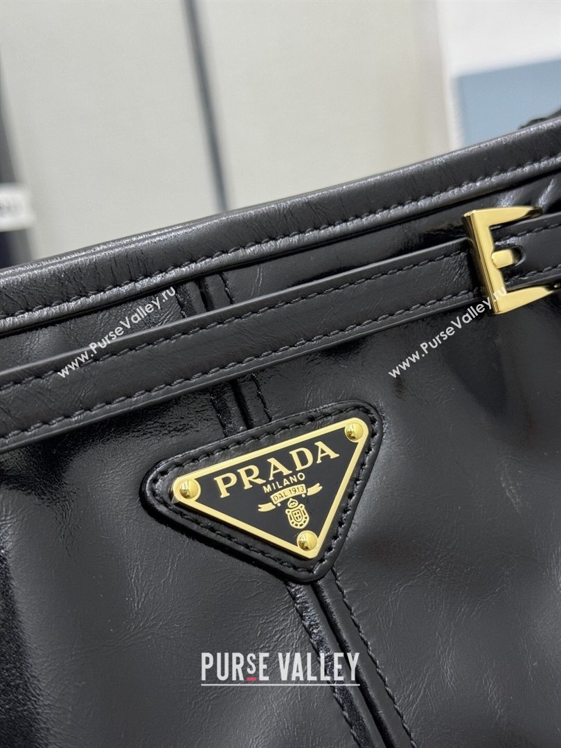 Prada Bonnie leather mini shoulder bag Black 2026 1BH229 (YZ-260123026)