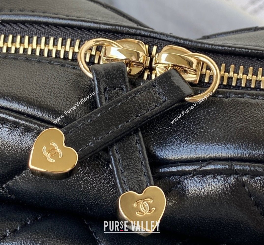 Chanel Love Leather Heart-Shaped Mini Bag AS2927 Black 2021 (SSZ-21112655)
