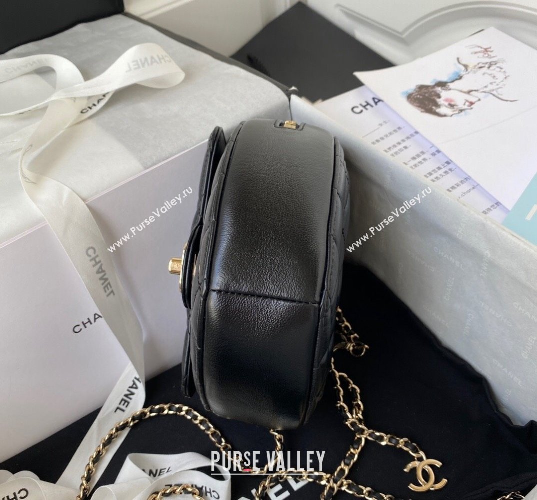Chanel Love Leather Heart-Shaped Mini Bag AS2927 Black 2021 (SSZ-21112655)