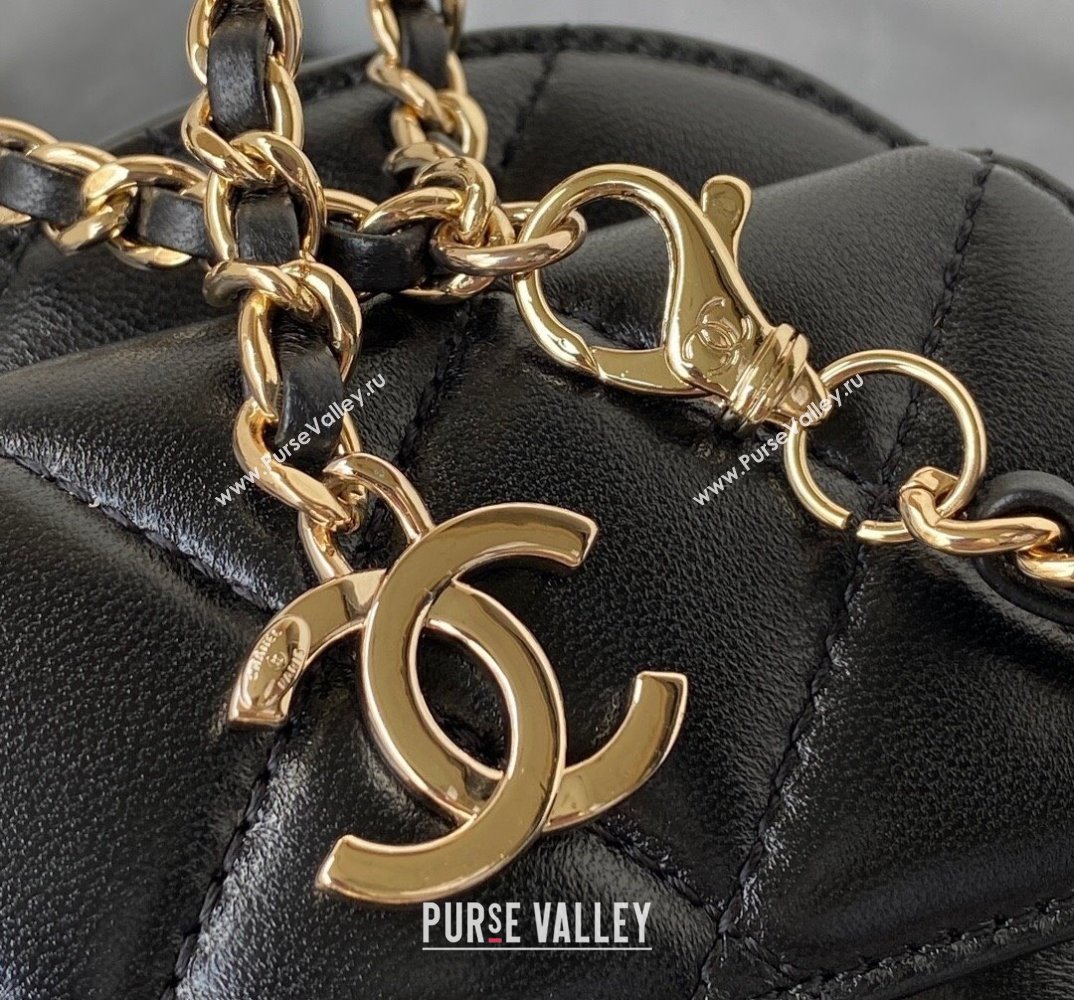 Chanel Love Leather Heart-Shaped Mini Bag AS2927 Black 2021 (SSZ-21112655)