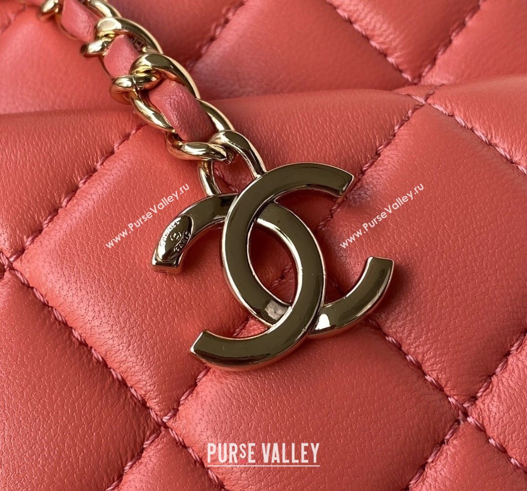 Chanel Love Leather Heart-Shaped Small Bag AS2928 Dark Pink 2021 (SSZ-21112659)