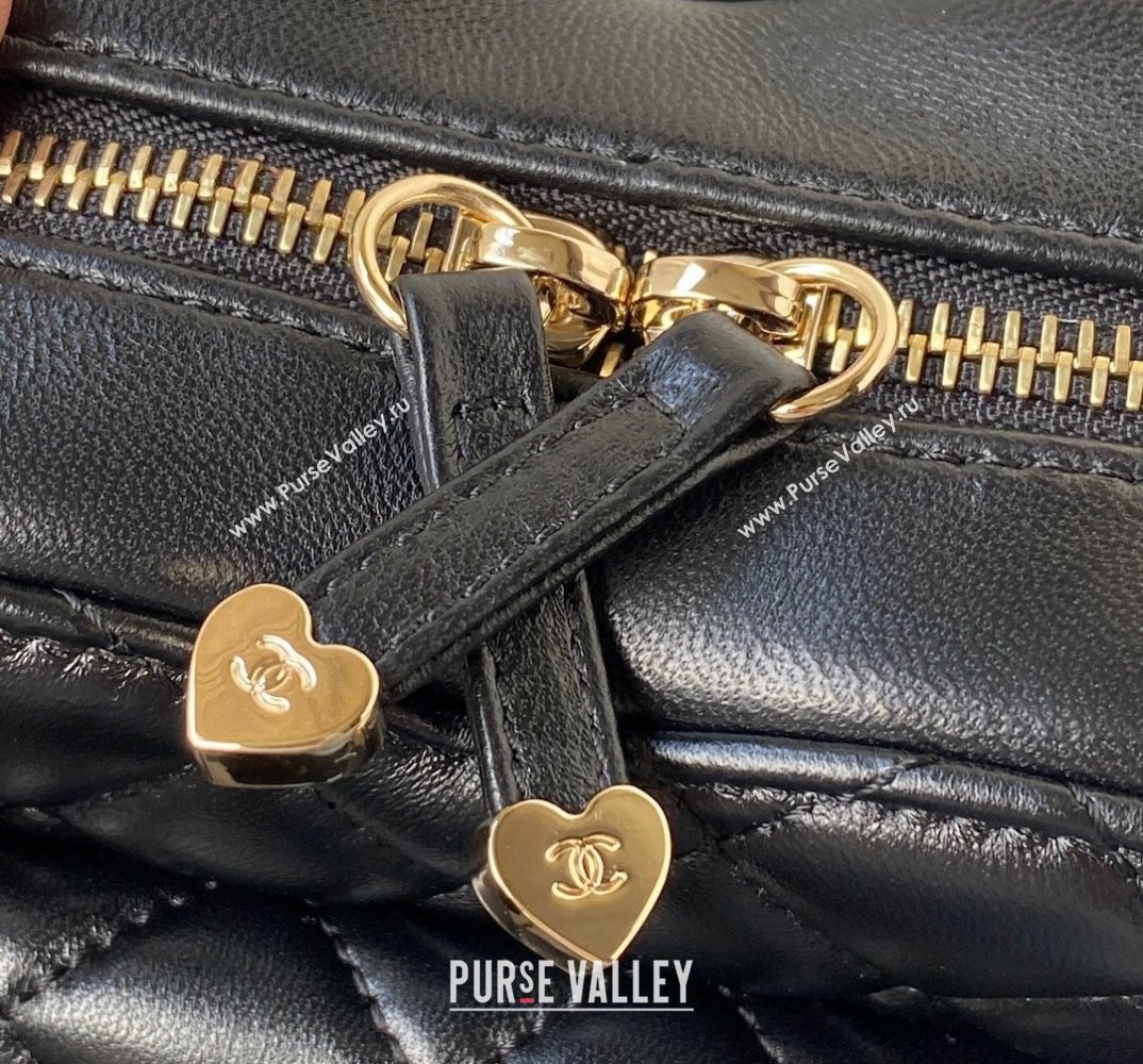 Chanel Love Leather Heart-Shaped Small Bag AS2928 Black 2021 (SSZ-21112661)