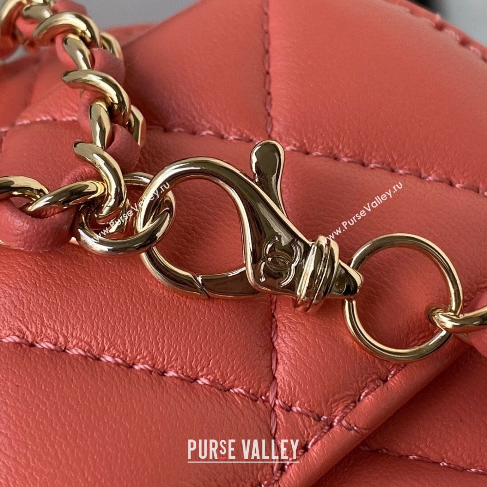 Chanel Love Leather Heart-Shaped Mini Bag AS2927 Dark Pink 2021 (SSZ-21112654)