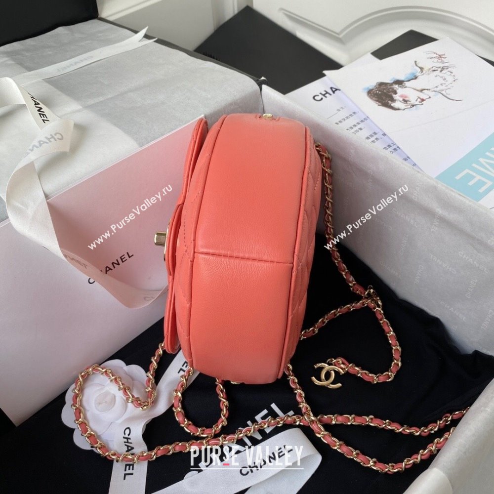 Chanel Love Leather Heart-Shaped Mini Bag AS2927 Dark Pink 2021 (SSZ-21112654)