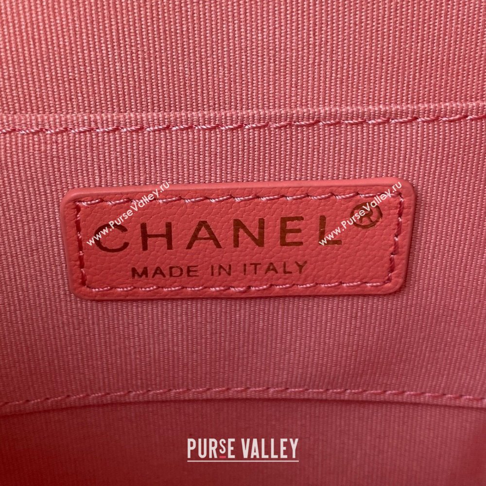 Chanel Love Leather Heart-Shaped Mini Bag AS2927 Dark Pink 2021 (SSZ-21112654)