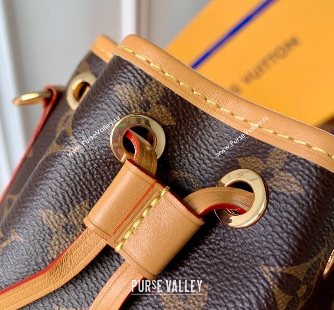 Louis Vuitton Nano Noe Bucket Bag M81266 Monogram Canvas/Nude 2025 (KI-250211035)