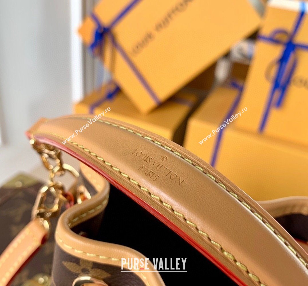 Louis Vuitton Nano Noe Bucket Bag M81266 Monogram Canvas/Nude 2025 (KI-250211035)