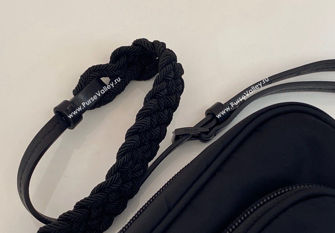 Prada Nylon Crossbody Bag Black 2025 1BH107 (nana-251121097)