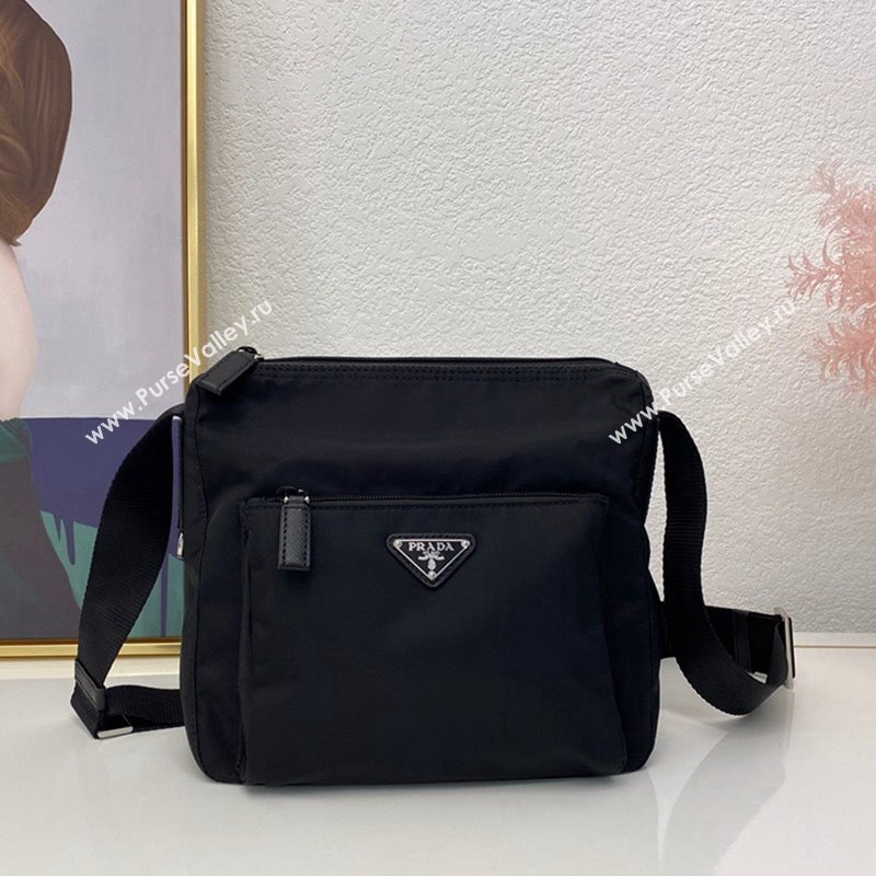 Prada Nylon Messenger Bag Black 2025 BT0909 (nana-251121103)