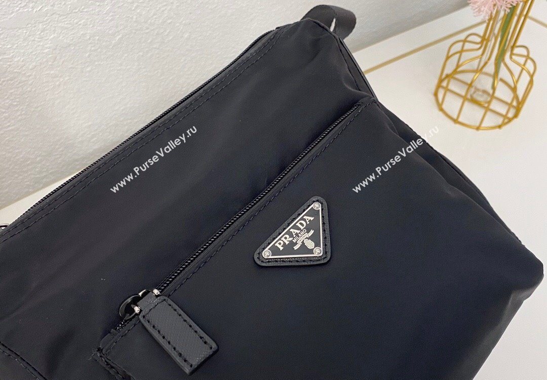 Prada Nylon Messenger Bag Black 2025 BT0909 (nana-251121103)