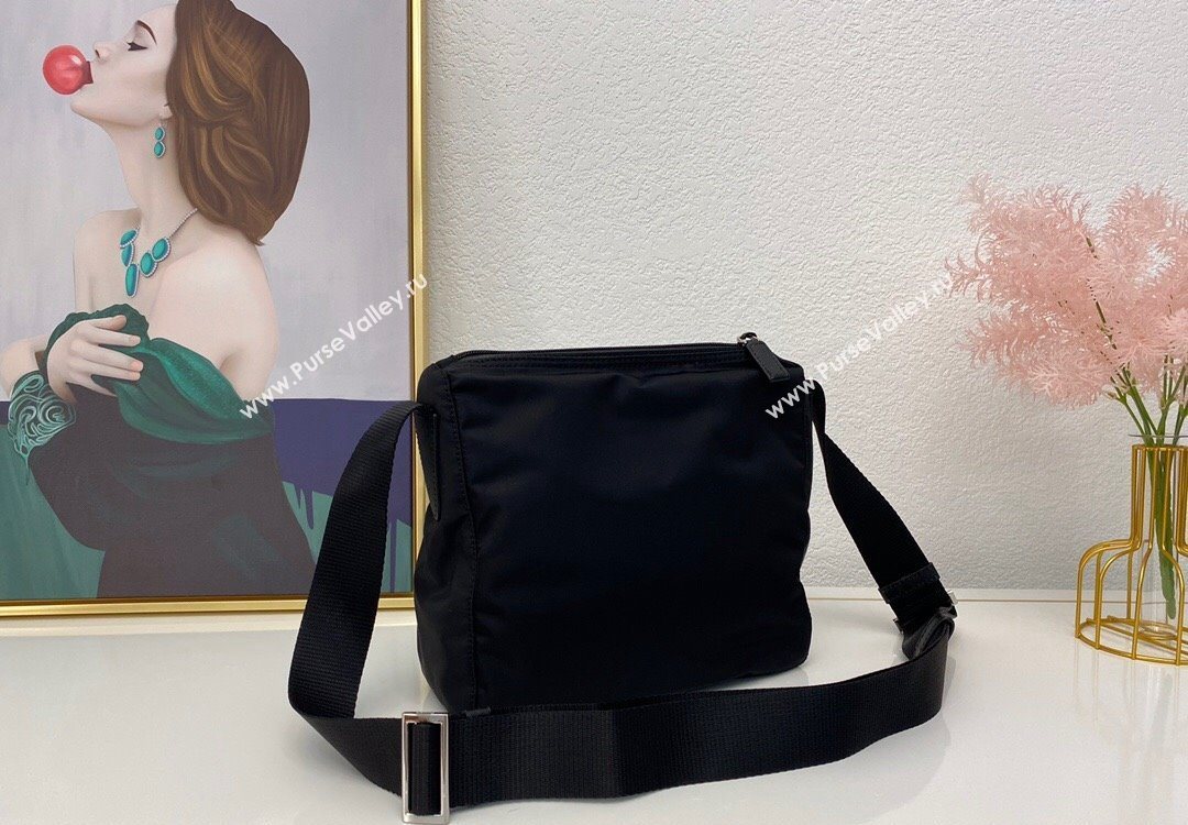 Prada Nylon Messenger Bag Black 2025 BT0909 (nana-251121103)