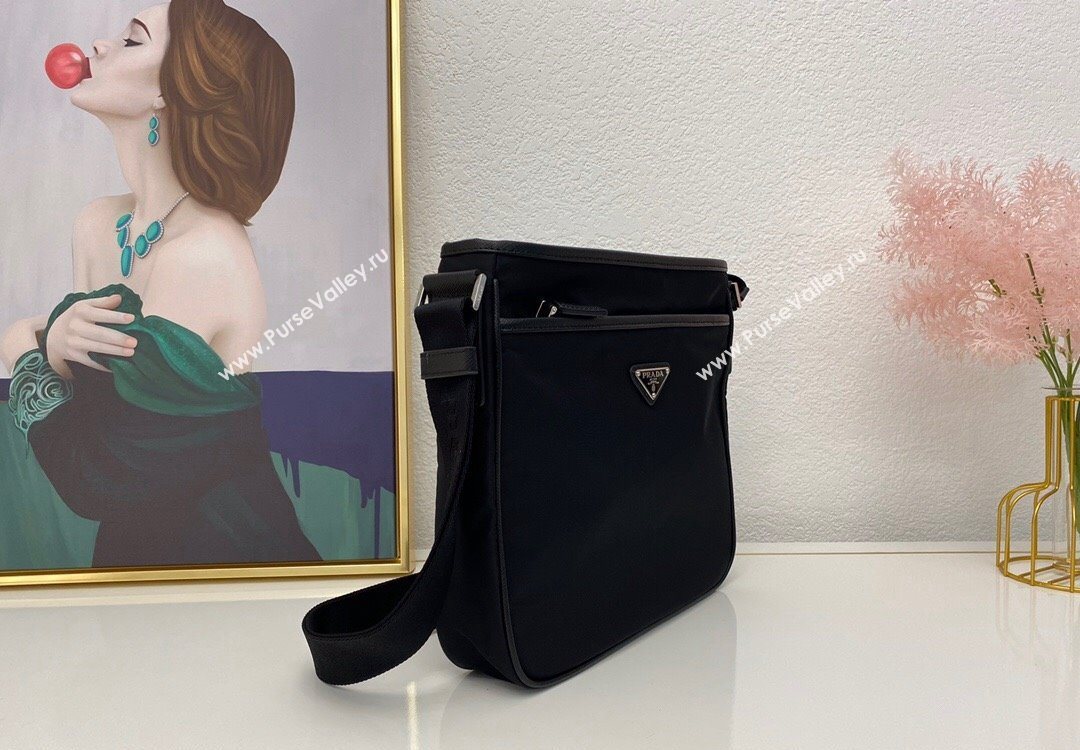 Prada Nylon Messenger Bag Black 2025 2VH797 (nana-251121102)