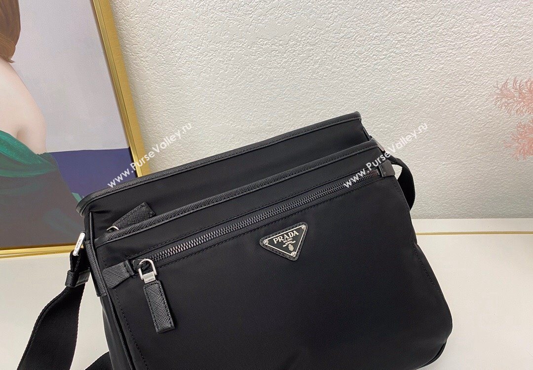 Prada Nylon Messenger Bag Black 2025 2VH953 (nana-251121101)