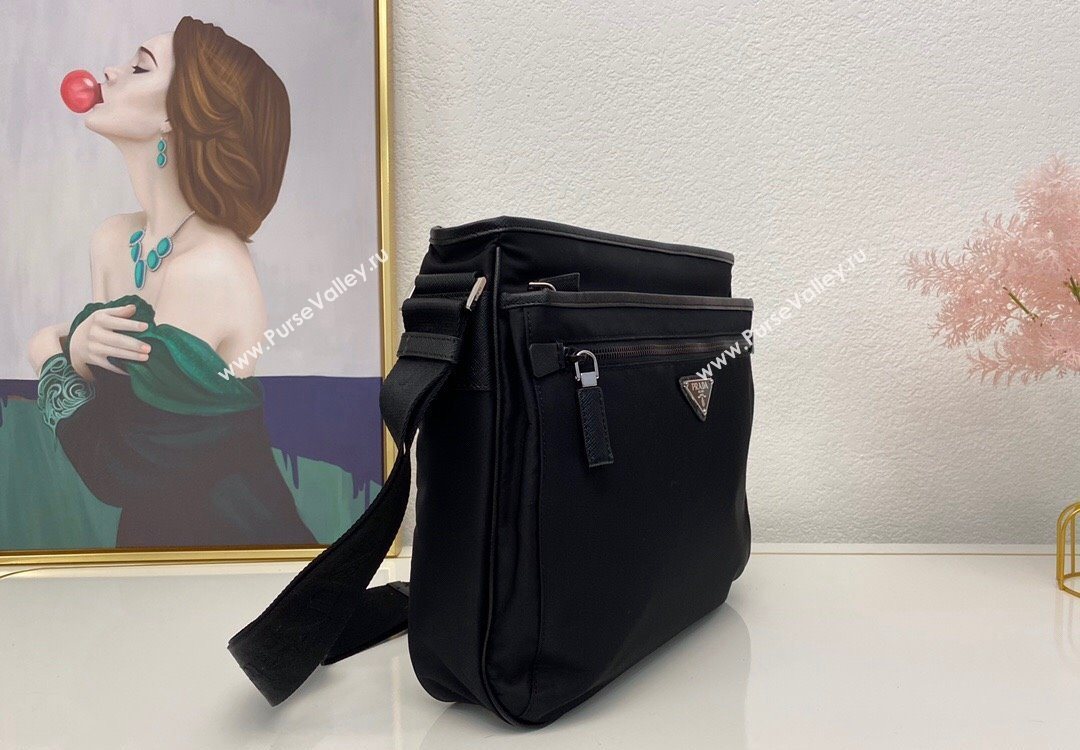 Prada Nylon Messenger Bag Black 2025 2VH953 (nana-251121101)