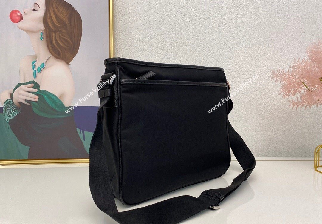 Prada Nylon Messenger Bag Black 2025 2VH953 (nana-251121101)
