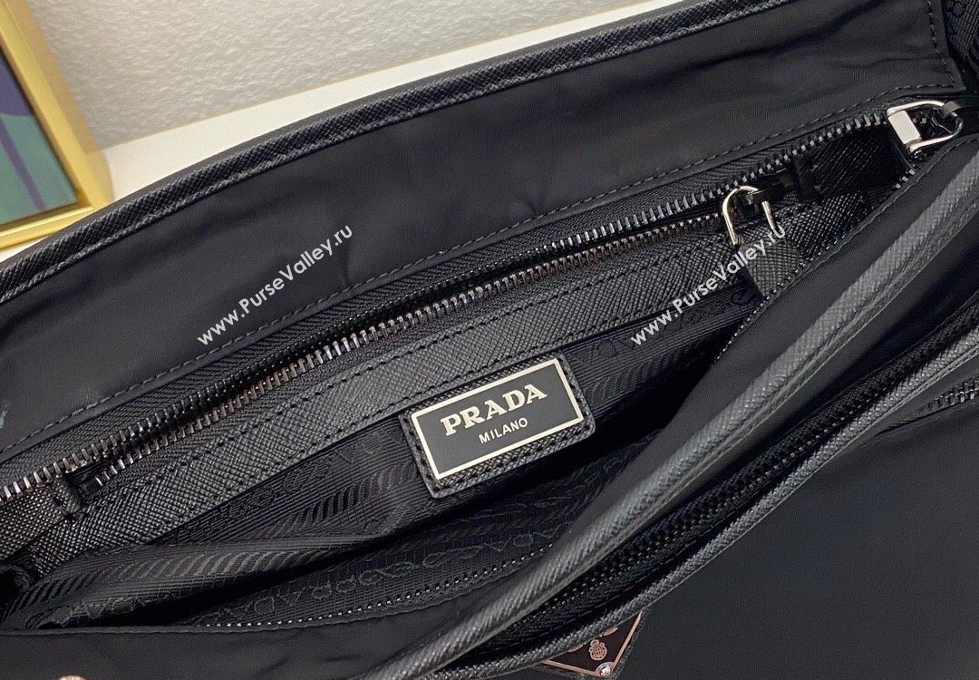 Prada Nylon Messenger Bag Black 2025 2VH953 (nana-251121101)