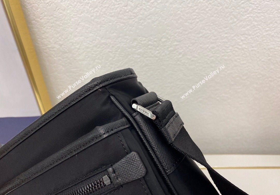 Prada Nylon Messenger Bag Black 2025 2VH953 (nana-251121101)