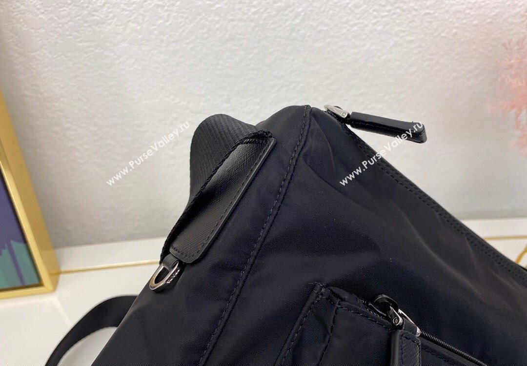 Prada Nylon Messenger Bag Black 2025 BT0909 (nana-251121103)