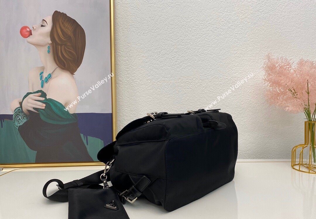 Prada Medium Nylon Backpack 1BZ811 Black 2025 (nana-251121099)