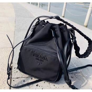 Prada Duet Nylon Bucket Bag Black 2025 1BH038 (nana-251121098)