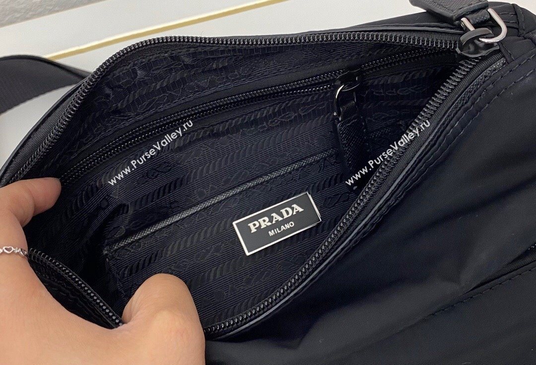 Prada Nylon Messenger Bag Black 2025 BT0909 (nana-251121103)
