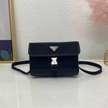 Prada Re-Nylon and Saffiano Leather Smartphone Case 2ZH108 Black 2025 (nana-251121092)