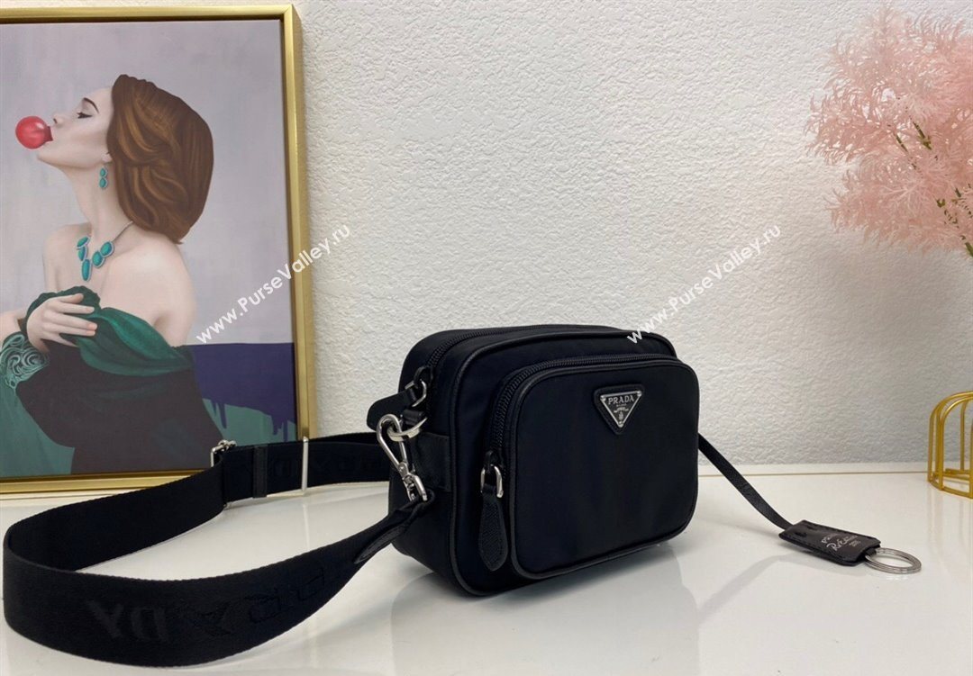Prada Nylon Camera Bag Black 1BH153 2025 (nana-251121091)