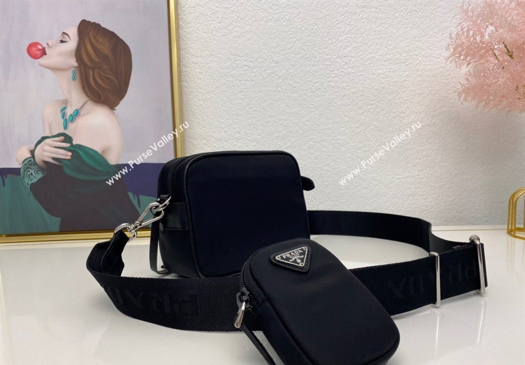 Prada Nylon Camera Bag Black 1BH153 2025 (nana-251121091)