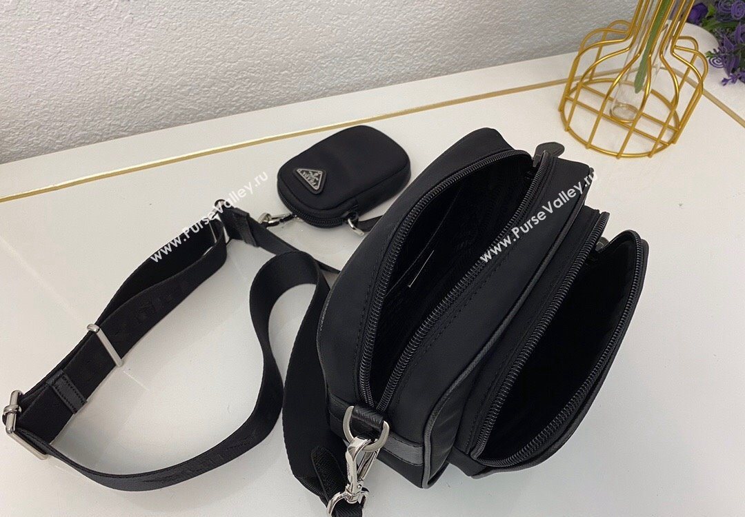 Prada Nylon Camera Bag Black 1BH153 2025 (nana-251121091)