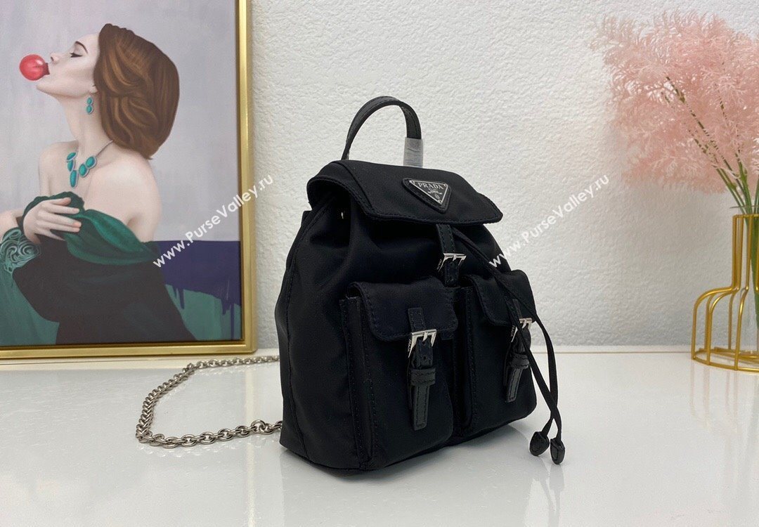 Prada Re-Nylon Mini Backpack 1BH029 Black 2025 (nana-251121087)