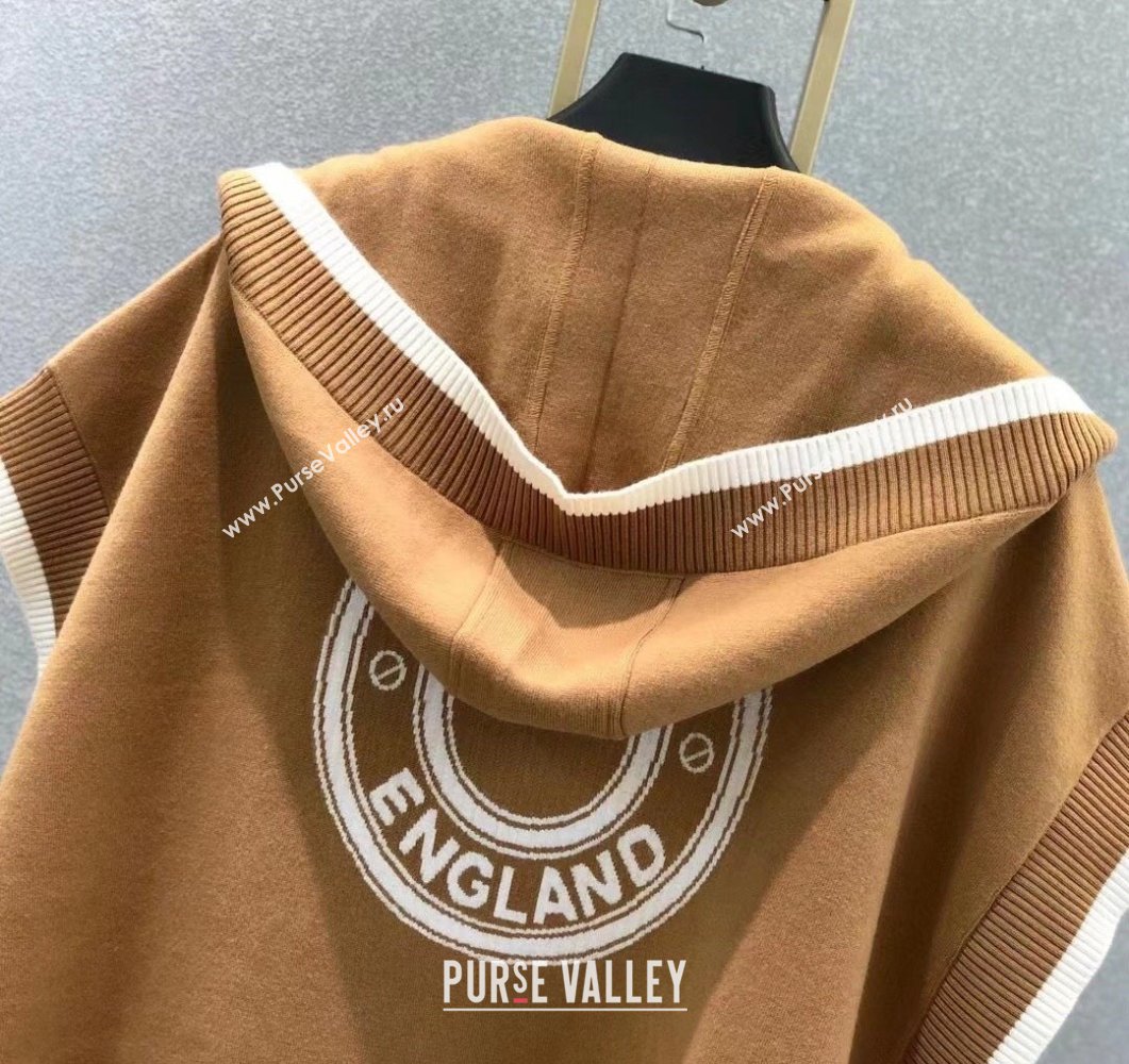 Burberry Cashmere Blend Cape Brown 2023 BR09052 (XMN-230905015)