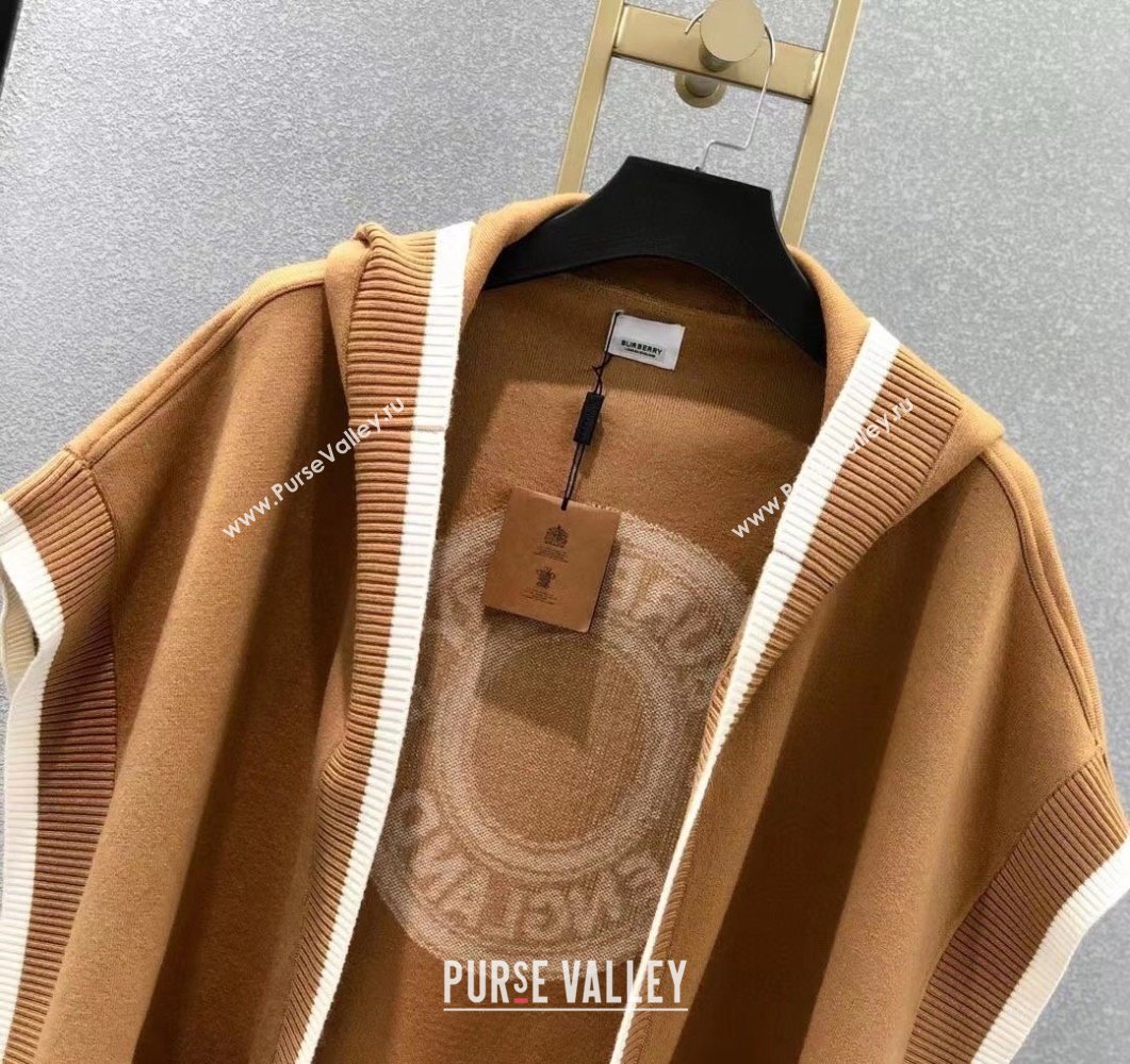 Burberry Cashmere Blend Cape Brown 2023 BR09052 (XMN-230905015)