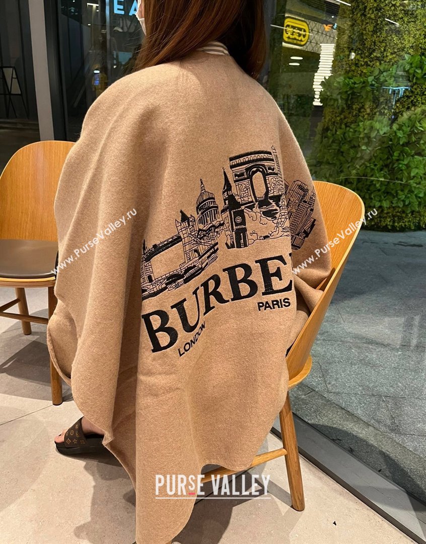 Burberry Cashmere Cape Brown 2023 BR09053 (XMN-230905017)