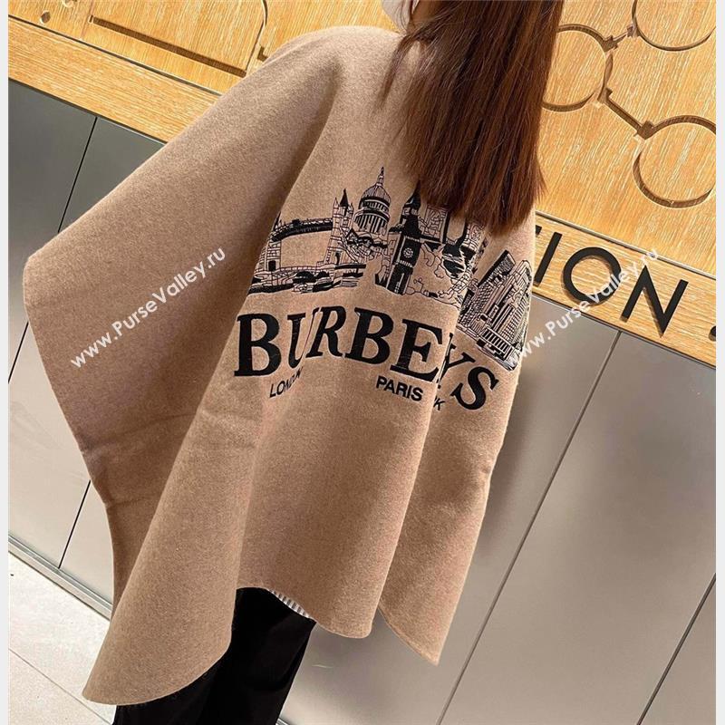 Burberry Cashmere Cape Brown 2023 BR09053 (XMN-230905017)