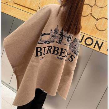 Burberry Cashmere Cape Brown 2023 BR09053 (XMN-230905017)