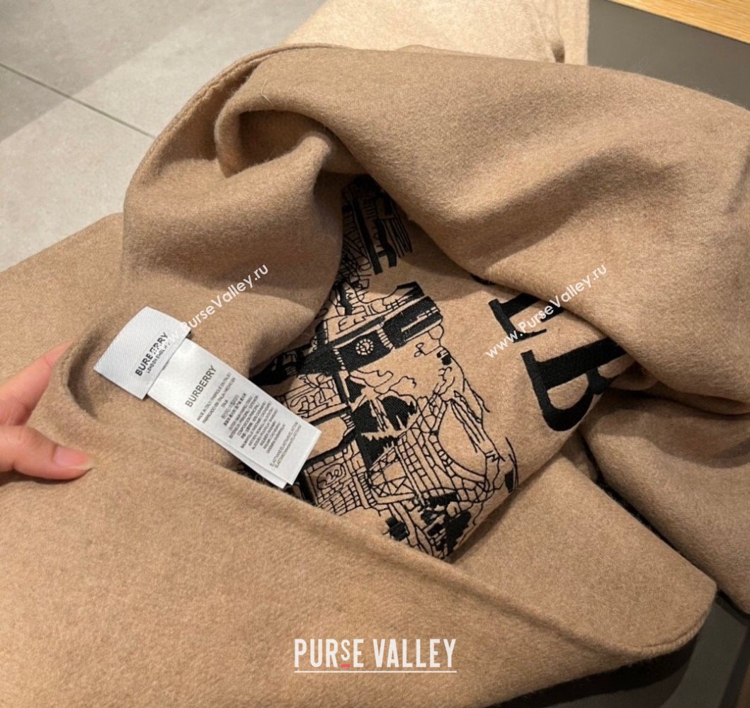 Burberry Cashmere Cape Brown 2023 BR09053 (XMN-230905017)