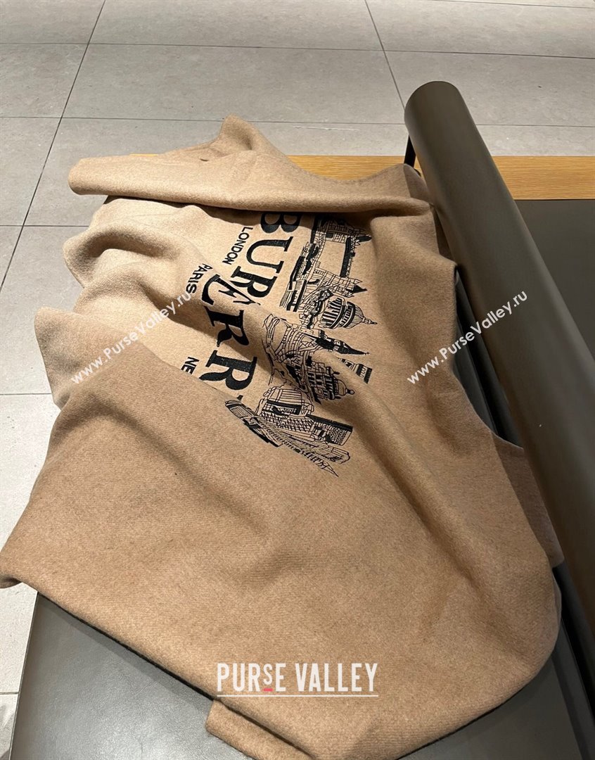 Burberry Cashmere Cape Brown 2023 BR09053 (XMN-230905017)