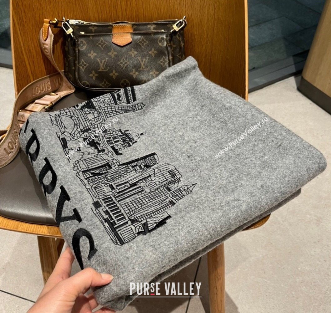 Burberry Cashmere Cape Grey 2023 BR09053 (XMN-230905018)