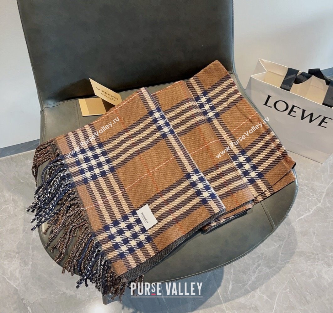 Burberry Check Long Scarf 70x185cm Brown 2023 BR09054 (XMN-230905019)