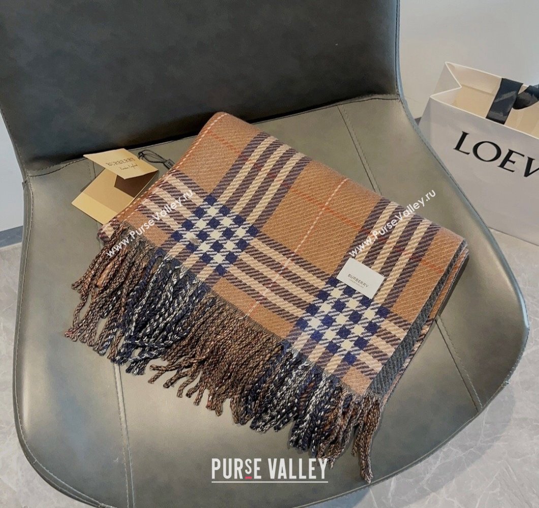 Burberry Check Long Scarf 70x185cm Brown 2023 BR09054 (XMN-230905019)