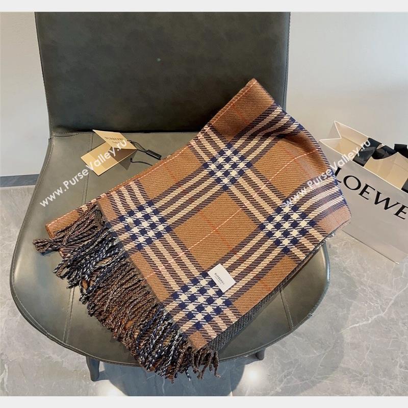 Burberry Check Long Scarf 70x185cm Brown 2023 BR09054 (XMN-230905019)