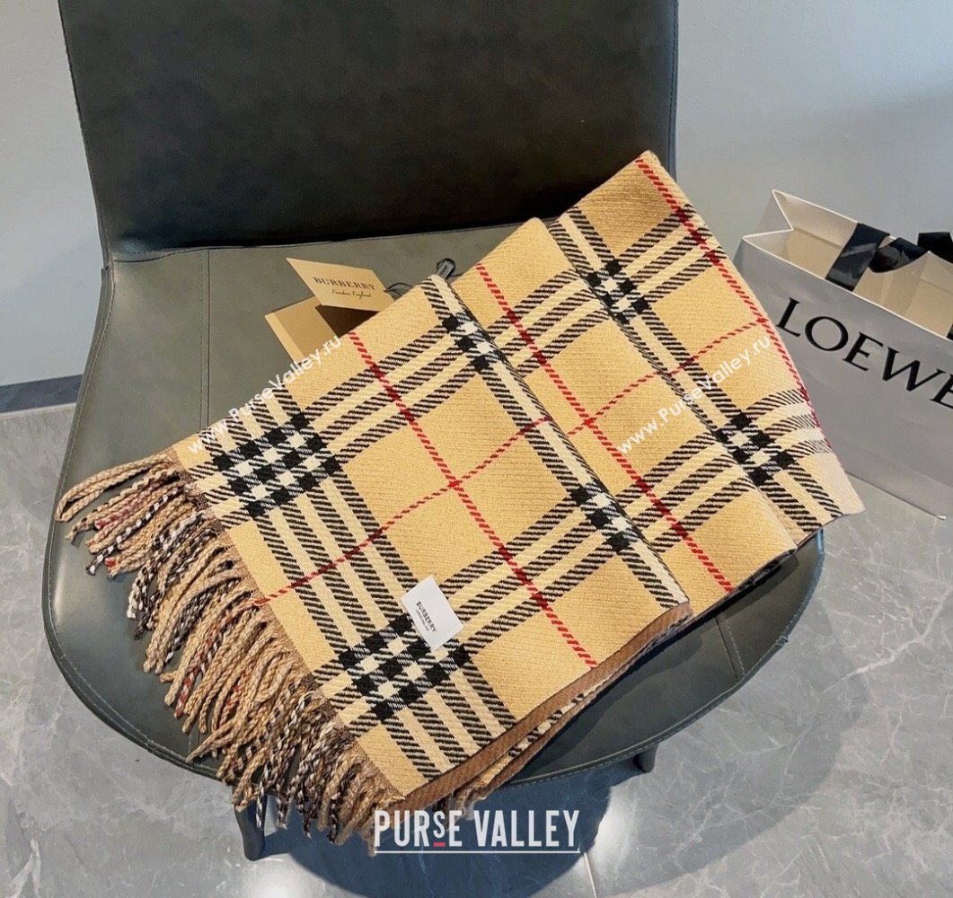 Burberry Check Long Scarf 70x185cm Beige 2023 BR09054 (XMN-230905021)