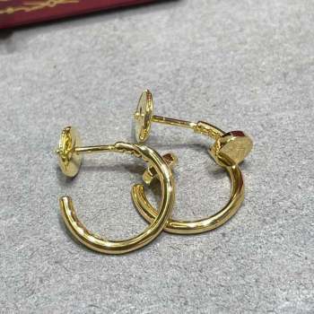 Cartier Juste un Clou Small Hoop Earrings with Metal Tone Yellow Gold 2023 0906 (YF-230906089)