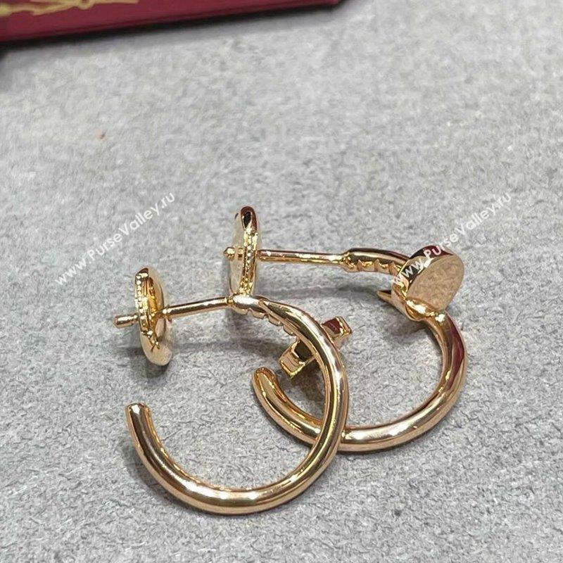 Cartier Juste un Clou Small Hoop Earrings with Metal Tone Rose Gold 2023 0906 (YF-230906090)