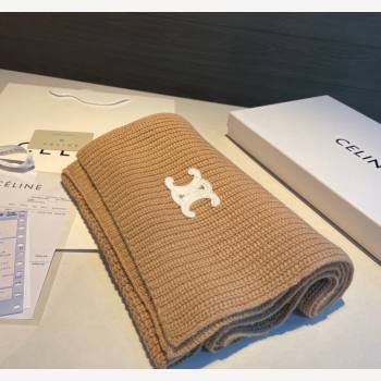 Celine Knit Long Scarf 30x180cm Light Brown 2023 1108 (XMN-231108045)