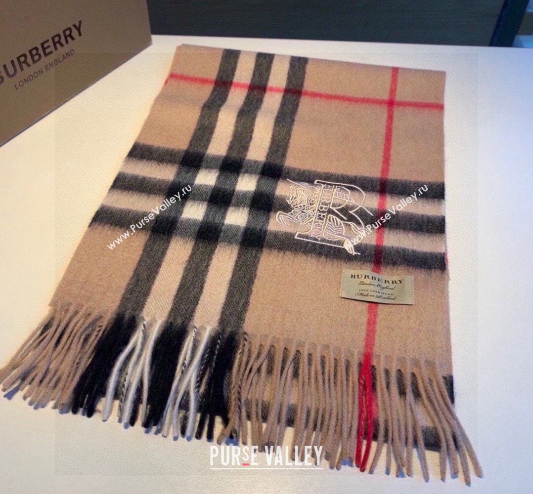 Burberry Check Long Scarf 32x180cm Brown 2023 1108 (XMN-231108047)