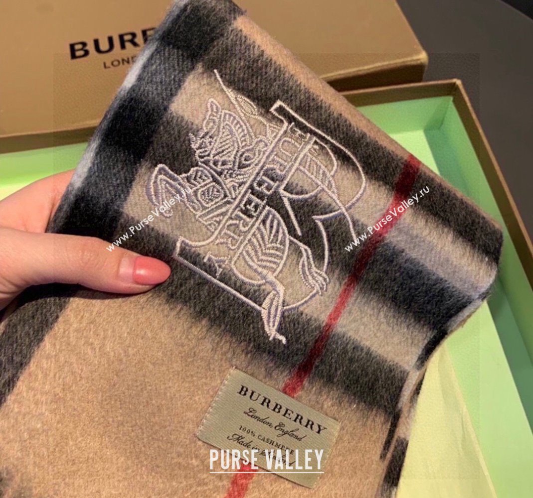 Burberry Check Long Scarf 32x180cm Brown 2023 1108 (XMN-231108047)