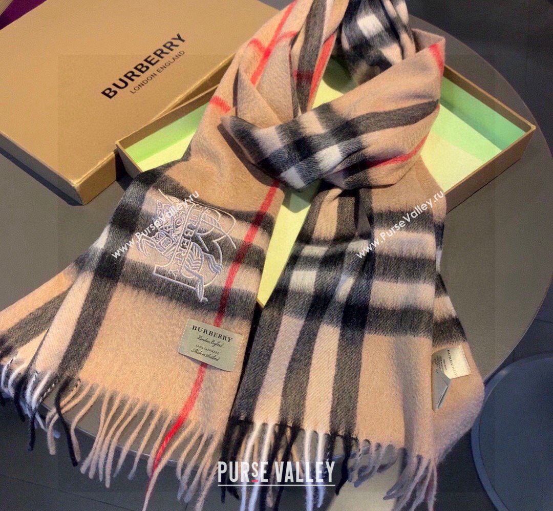 Burberry Check Long Scarf 32x180cm Brown 2023 1108 (XMN-231108047)