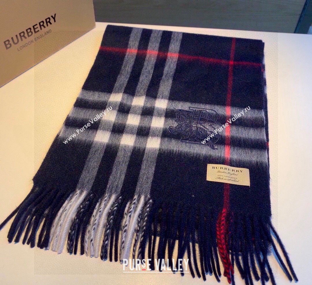 Burberry Check Long Scarf 32x180cm Blue 2023 1108 (XMN-231108048)