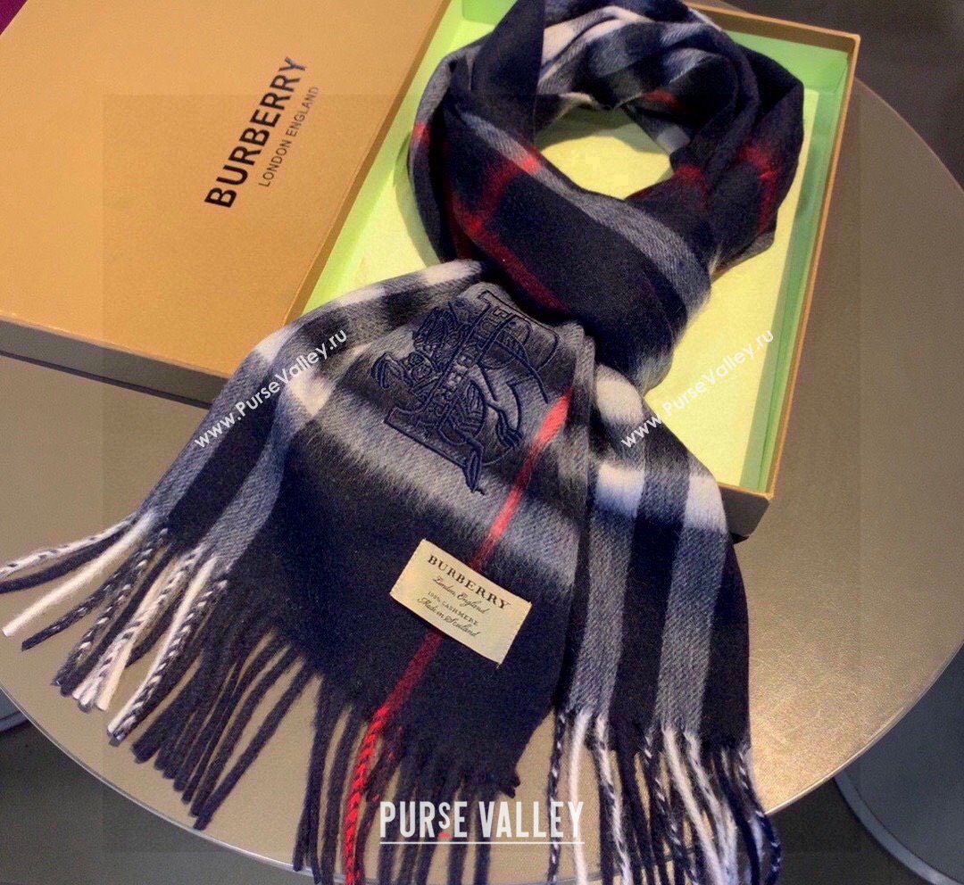 Burberry Check Long Scarf 32x180cm Blue 2023 1108 (XMN-231108048)